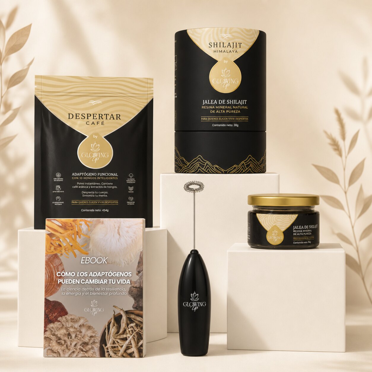 Protocolo Energía y Adaptación al estrés — kit completo Glowing Up